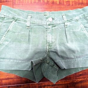 7 For All Mankind Green Shorts Size 27